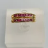 Pamono Vintage Ruby Gold Ring, 1970s> Rings