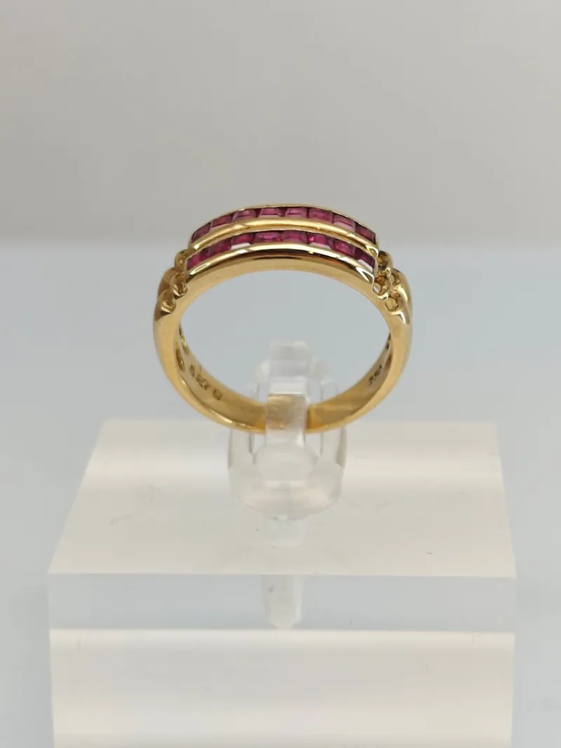 Pamono Vintage Ruby Gold Ring, 1970s> Rings
