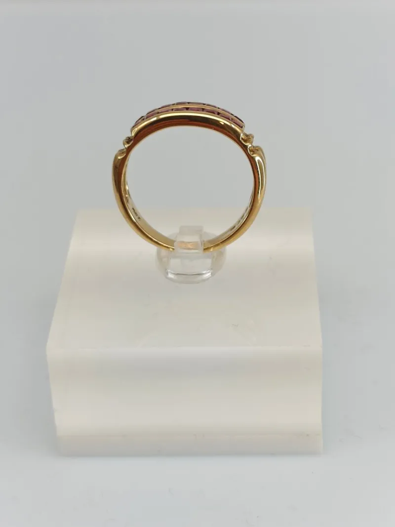 Pamono Vintage Ruby Gold Ring, 1970s> Rings