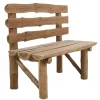 Clearance Pamono Vintage Rustic Log Bench
