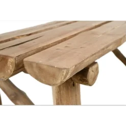 Clearance Pamono Vintage Rustic Log Bench