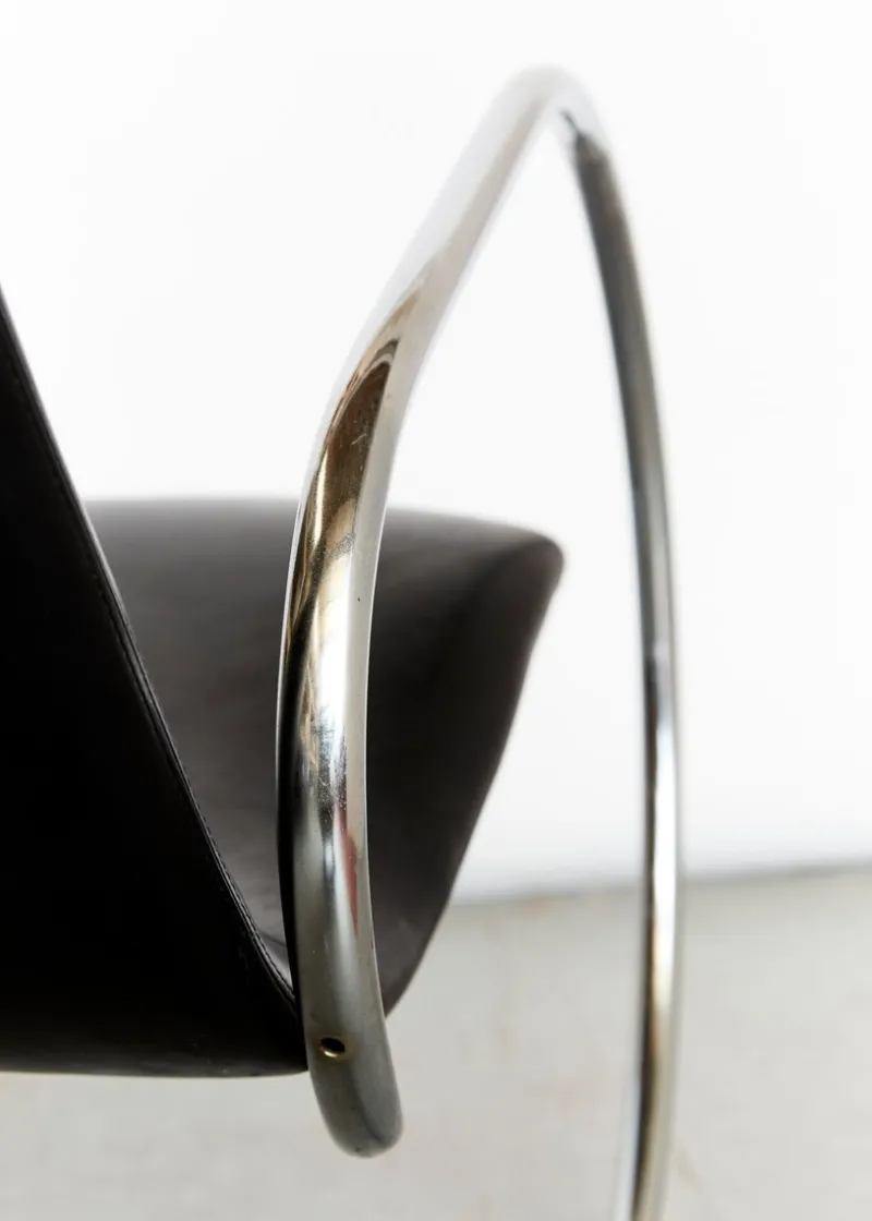 Best Pamono Vintage S826 Cantilever Rocking Chair in Chrome by Ulrich Böhme for Thonet, 1970s