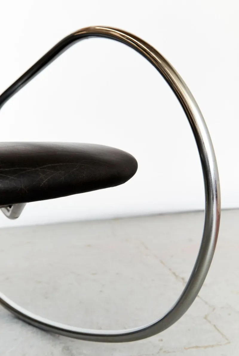 Best Pamono Vintage S826 Cantilever Rocking Chair in Chrome by Ulrich Böhme for Thonet, 1970s