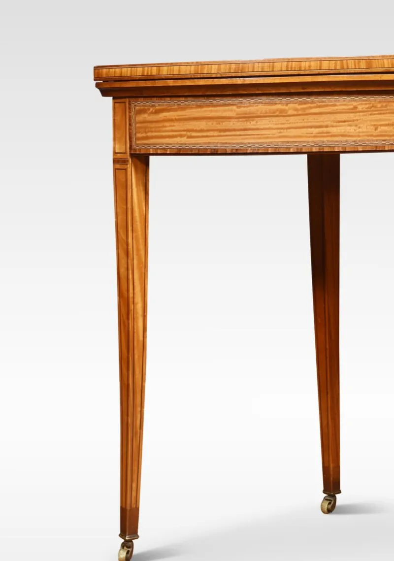 Pamono Vintage Satinwood Card Table