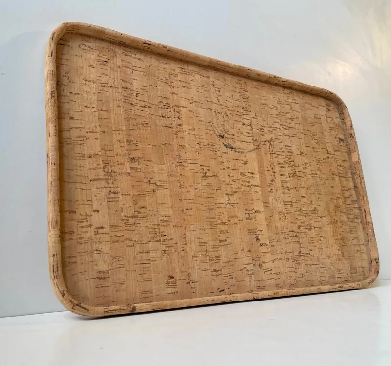 Pamono Vintage Scandinavian Cork Tray from Signe Persson Melin, 1970s> Trays