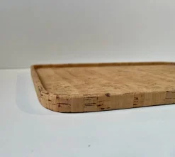 Pamono Vintage Scandinavian Cork Tray from Signe Persson Melin, 1970s><noscript><img width=