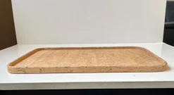 Pamono Vintage Scandinavian Cork Tray from Signe Persson Melin, 1970s><noscript><img width=