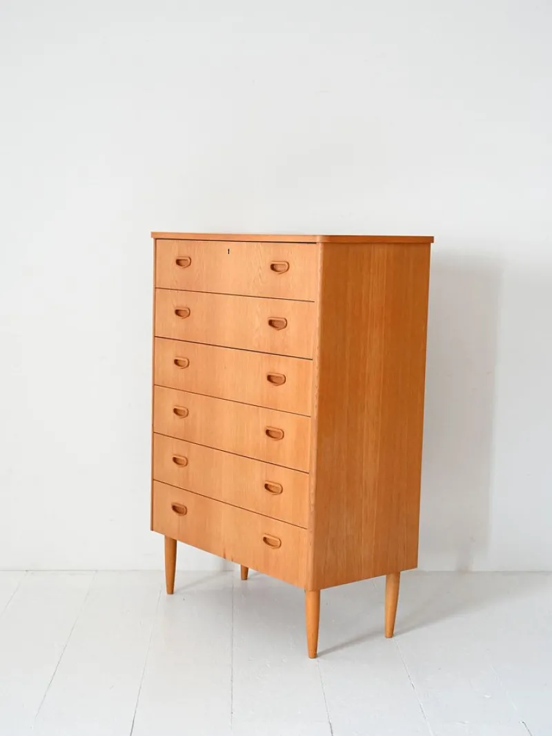 Discount Pamono Vintage Scandinavian Oak Chest of Drawers, 1950s