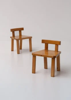 Pamono Vintage Scandinavian Pine Chairs by Roland Wilhelmsson, 1960s, Set of 2> Side Chairs & Dining Chairs