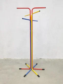 Pamono Vintage Scandinavian Primary Colored Kapstok Coat Rack Stand from Ikea