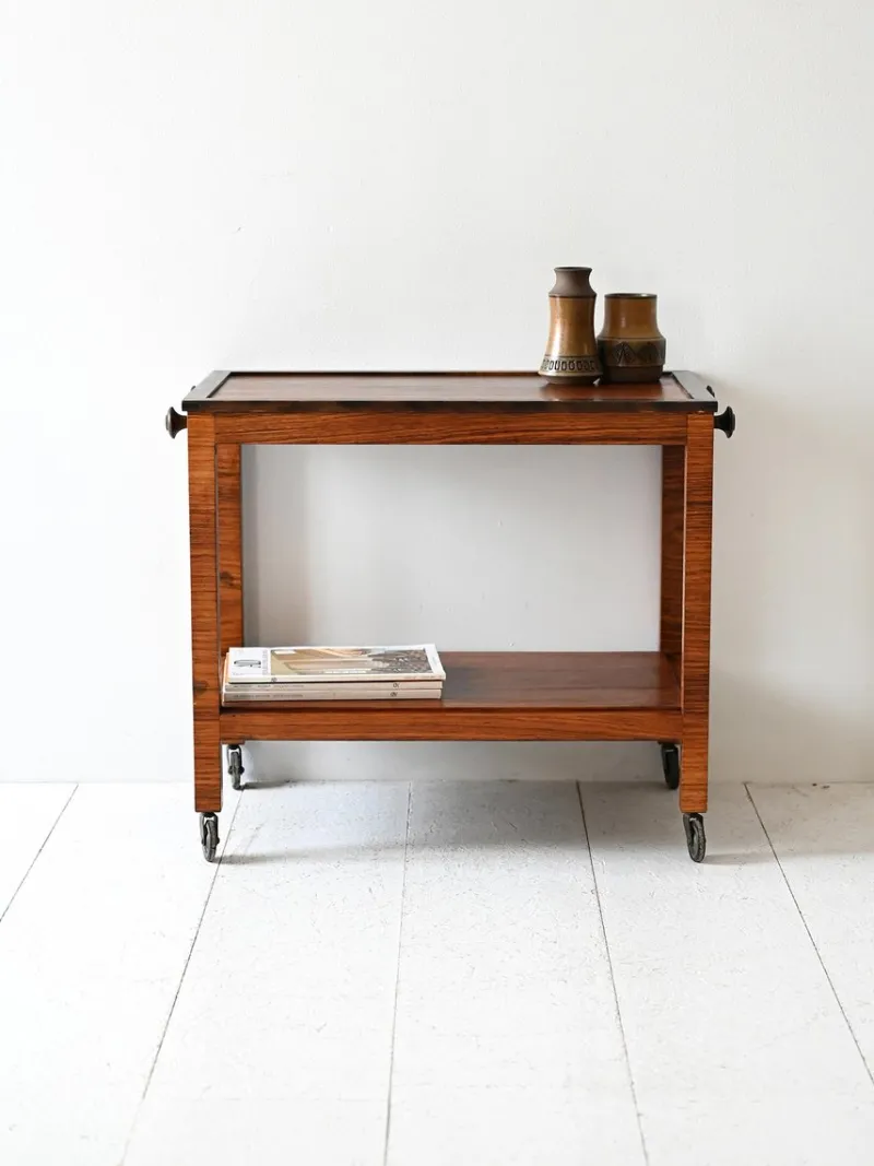 Pamono Vintage Scandinavian Rosewood Trolley, 1930s> Serving Bar Carts & Trolleys