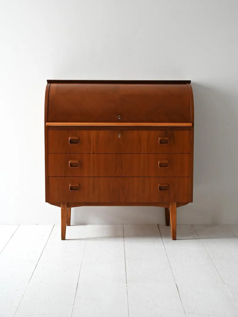 Pamono Vintage Scandinavian Secretaire in Teak, 1950s> Secretaires