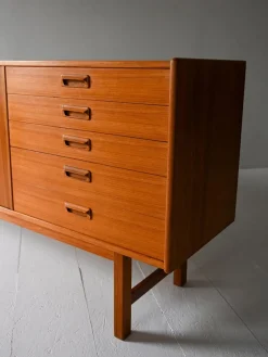 Pamono Vintage Scandinavian Sideboard with Hinged Doors, 1950s><noscript><img width=
