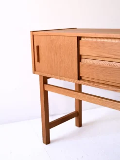 Pamono Vintage Scandinavian Sideboard in Light Teak, 1960s><noscript><img width=