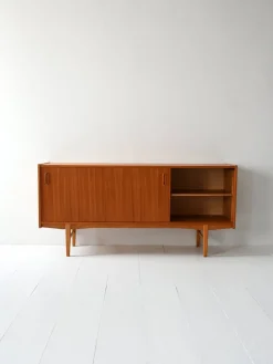 Pamono Vintage Scandinavian Teak Sideboard by Nils Jonsson, 1960s><noscript><img width=