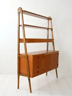 Pamono Vintage Scandinavian Teak Bookcase, 1950s><noscript><img width=