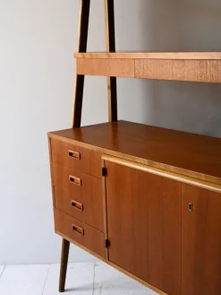 Pamono Vintage Scandinavian Teak Bookcase, 1950s><noscript><img width=