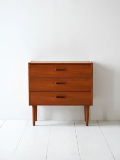 Discount Pamono Vintage Scandinavian Three-Drawer Bedside Table, 1960s