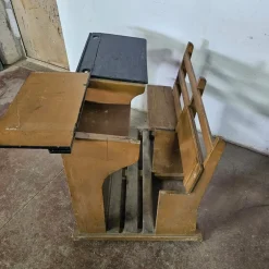 Pamono Vintage School Desk, 1890s><noscript><img width=
