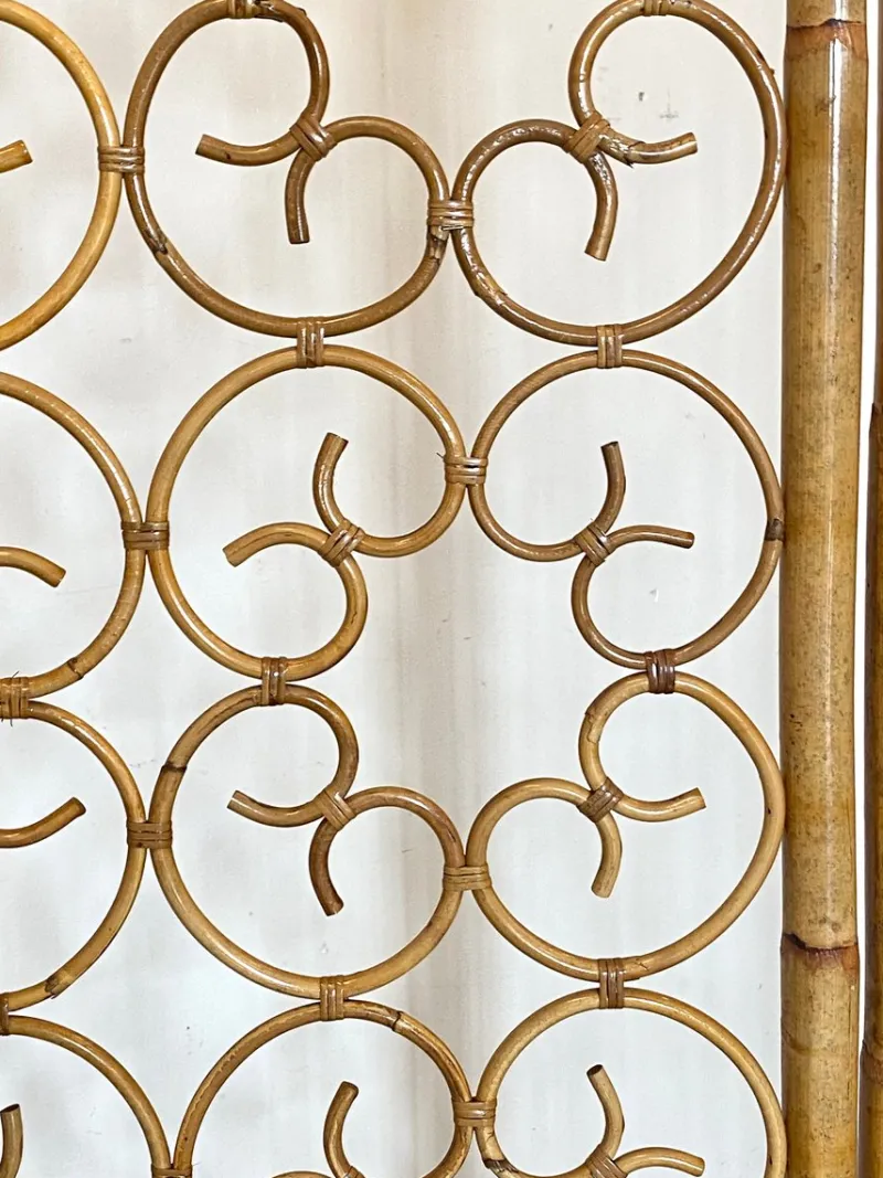 New Pamono Vintage Screen in Bamboo, 1970s