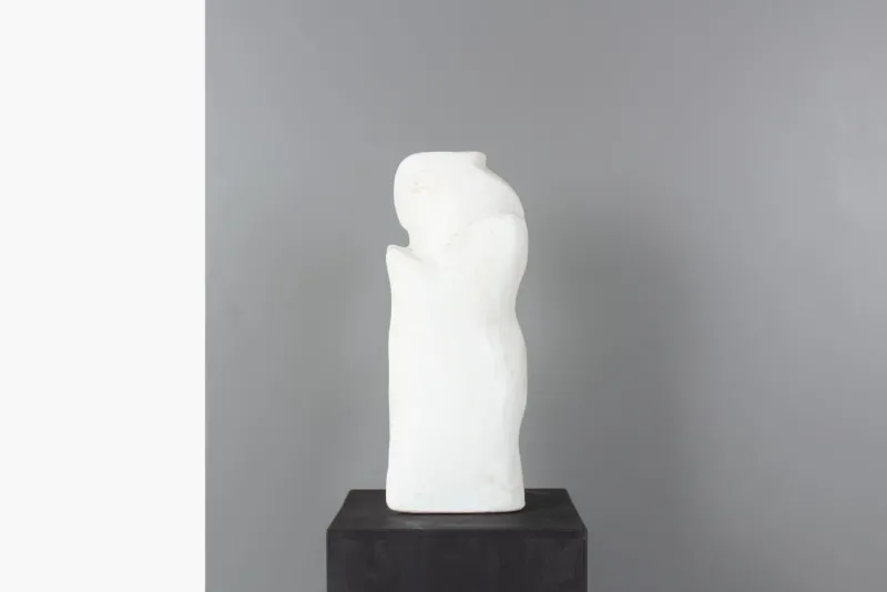 Pamono Vintage Sculpture in Concrete on Base, 1960> Mid-Century
