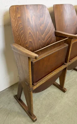 New Pamono Vintage 3-Seat Cinema Theatre Bench from Ton, 1960s