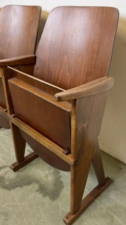 New Pamono Vintage 3-Seat Cinema Theatre Bench from Ton, 1960s