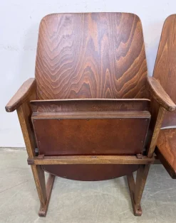 New Pamono Vintage 3-Seat Cinema Theatre Bench from Ton, 1960s