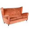Pamono Vintage 3-Seater Velvet Sofa, Italy, 1950s> Couches & Sofas