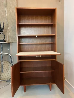 Pamono Vintage Secretary Cabinet in Wood><noscript><img width=
