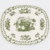 Pamono Vintage Serving Plates with Green Fruit Basket Decor from Masons, 1950s, Set of 2> Serving Dishes