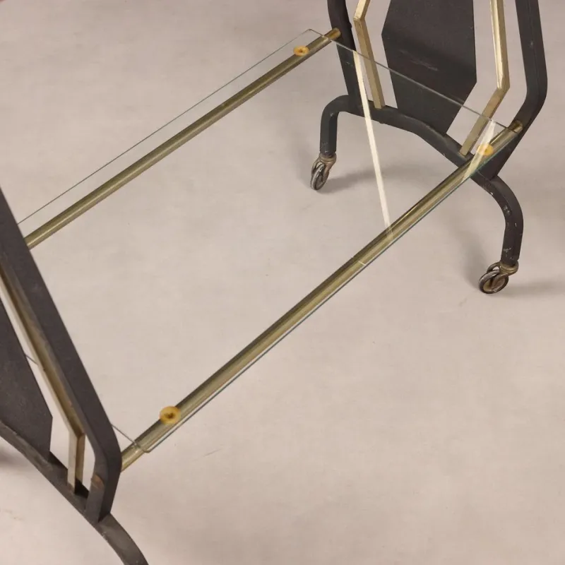 Pamono Vintage Serving Trolley, 1960s> Serving Bar Carts & Trolleys
