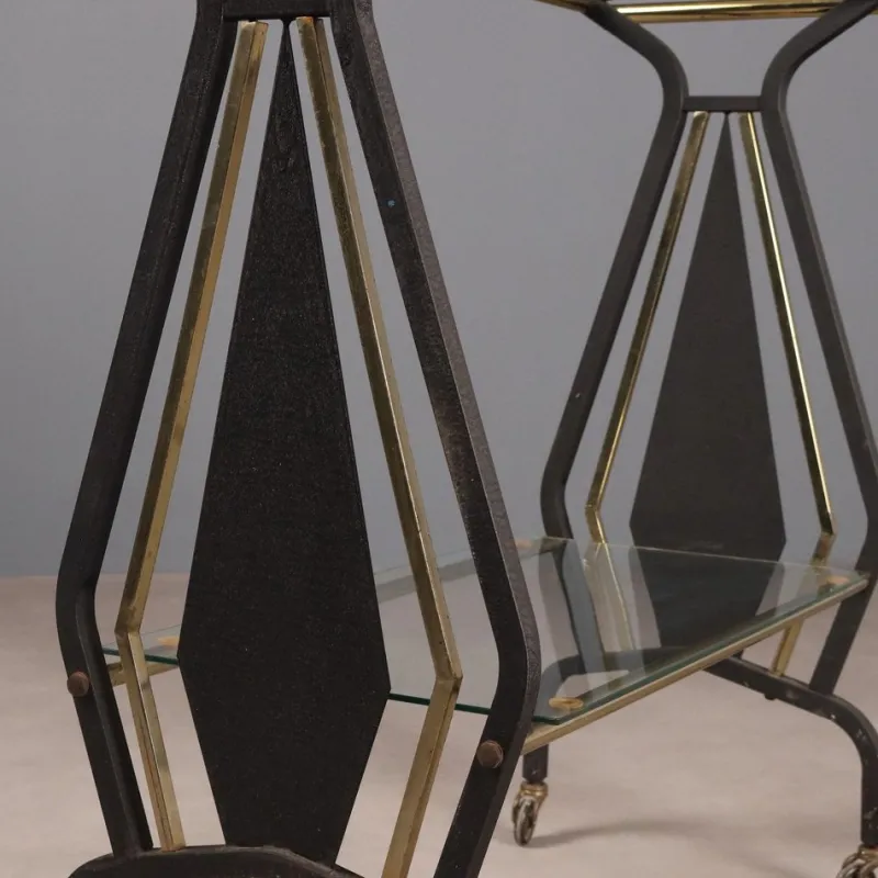 Pamono Vintage Serving Trolley, 1960s> Serving Bar Carts & Trolleys