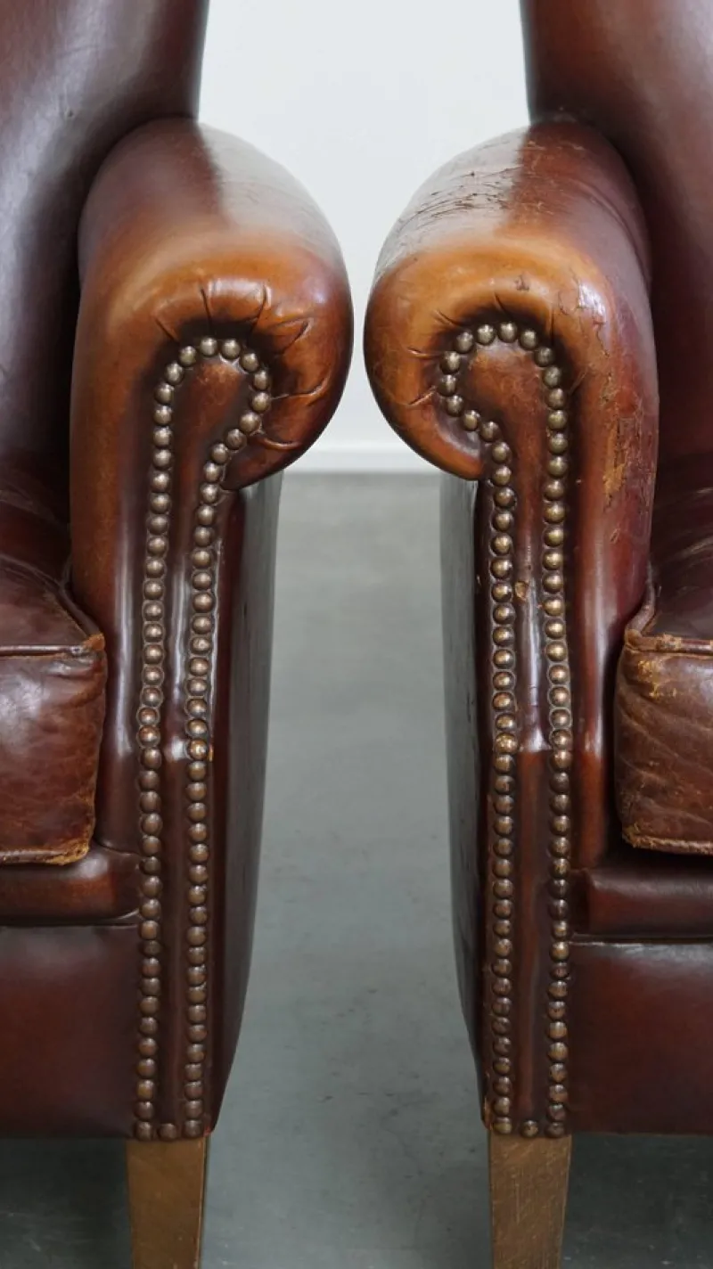 Pamono Vintage Sheepskin Armchairs, Set of 2> Lounge Chairs & Armchairs