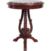 Pamono Vintage Side Table in Beech with Marble Top, 1980s> Coffee & Side Tables