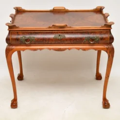 Pamono Vintage Side Table in Burr Walnut, 1920s> Coffee & Side Tables