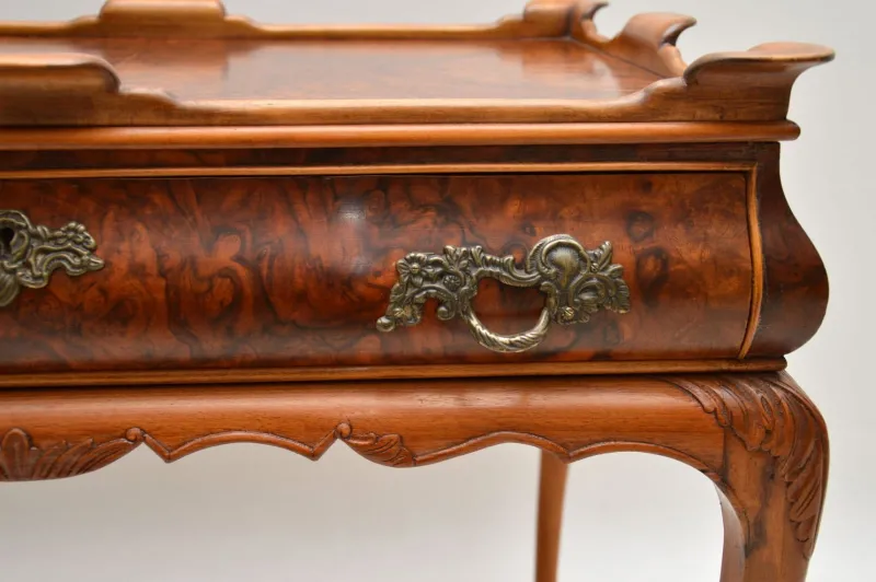 Pamono Vintage Side Table in Burr Walnut, 1920s> Coffee & Side Tables
