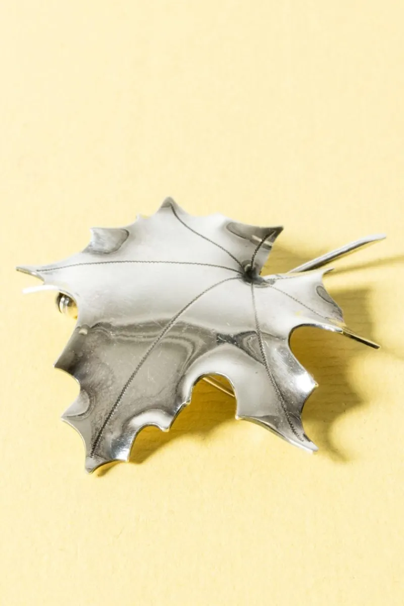 Pamono Vintage Silver Brooch by Gertrud Engel, 1953> Brooches