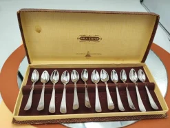 Sale Pamono Vintage Silver Caviar Spoons from Sola, Set of 12