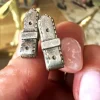 Hot Pamono Vintage Silver Cufflinks in Original Box from Hermes