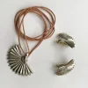 Discount Pamono Vintage Silver Earrings & Pendant Set from Loewe, Set of 3