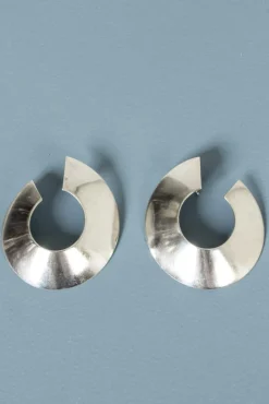 Pamono Vintage Silver Earrings by Regitze Overgaard, 1980s, Set of 2><noscript><img width=