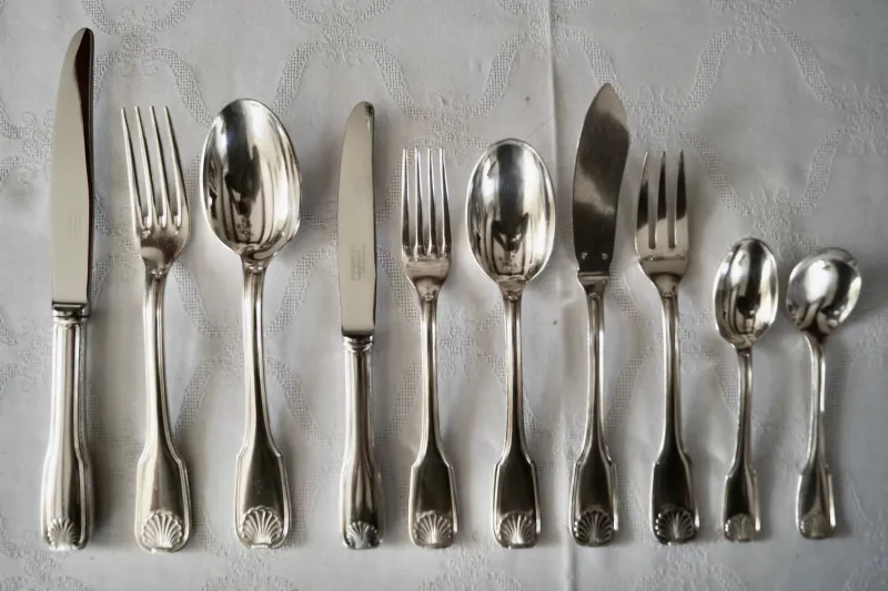 Clearance Pamono Vintage Silver Plate Flatware Cutlery Set from Orfèvrerie Francois Frionet, 1959, Set of 80