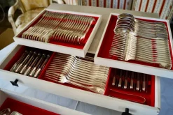 Clearance Pamono Vintage Silver Plate Flatware Cutlery Set from Orfèvrerie Francois Frionet, 1959, Set of 80