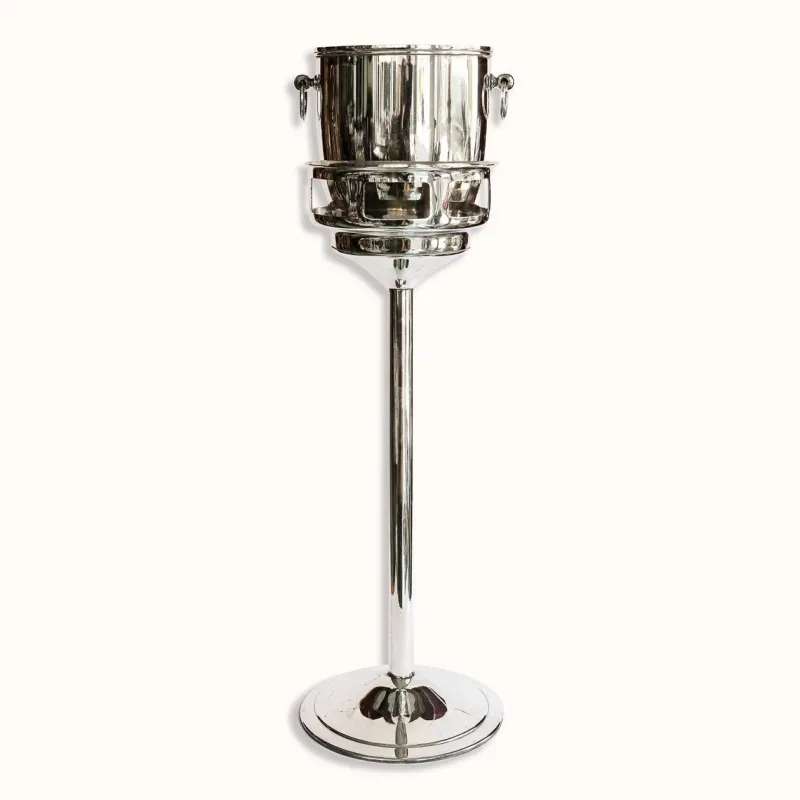 Pamono Vintage Silver Plated Champagne Bucket Stand> Ice Buckets & Wine Coolers
