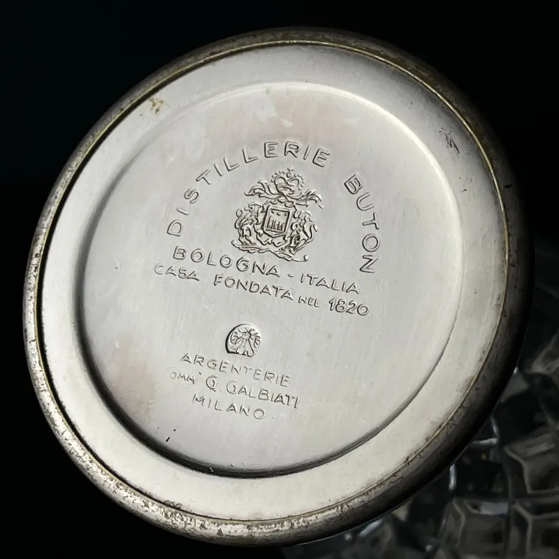 Pamono Vintage Silver Plated Decanter, 1950s