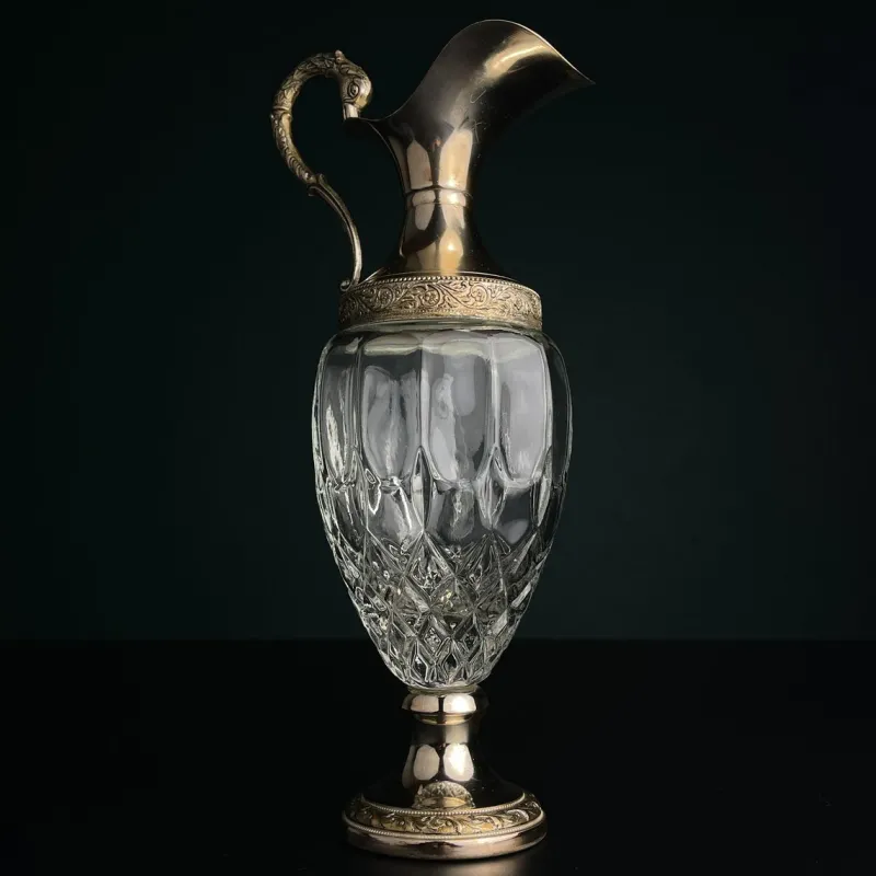 Pamono Vintage Silver Plated Decanter, 1950s