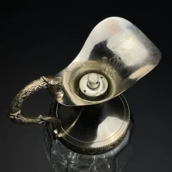 Pamono Vintage Silver Plated Decanter, 1950s