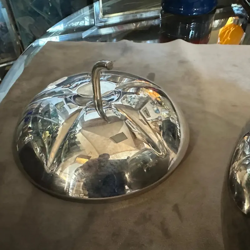 Pamono Vintage Silver Plated Ice Bucket by Teghini Firenze, 1980s> Ice Buckets & Wine Coolers