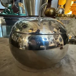 Pamono Vintage Silver Plated Ice Bucket by Teghini Firenze, 1980s><noscript><img width=